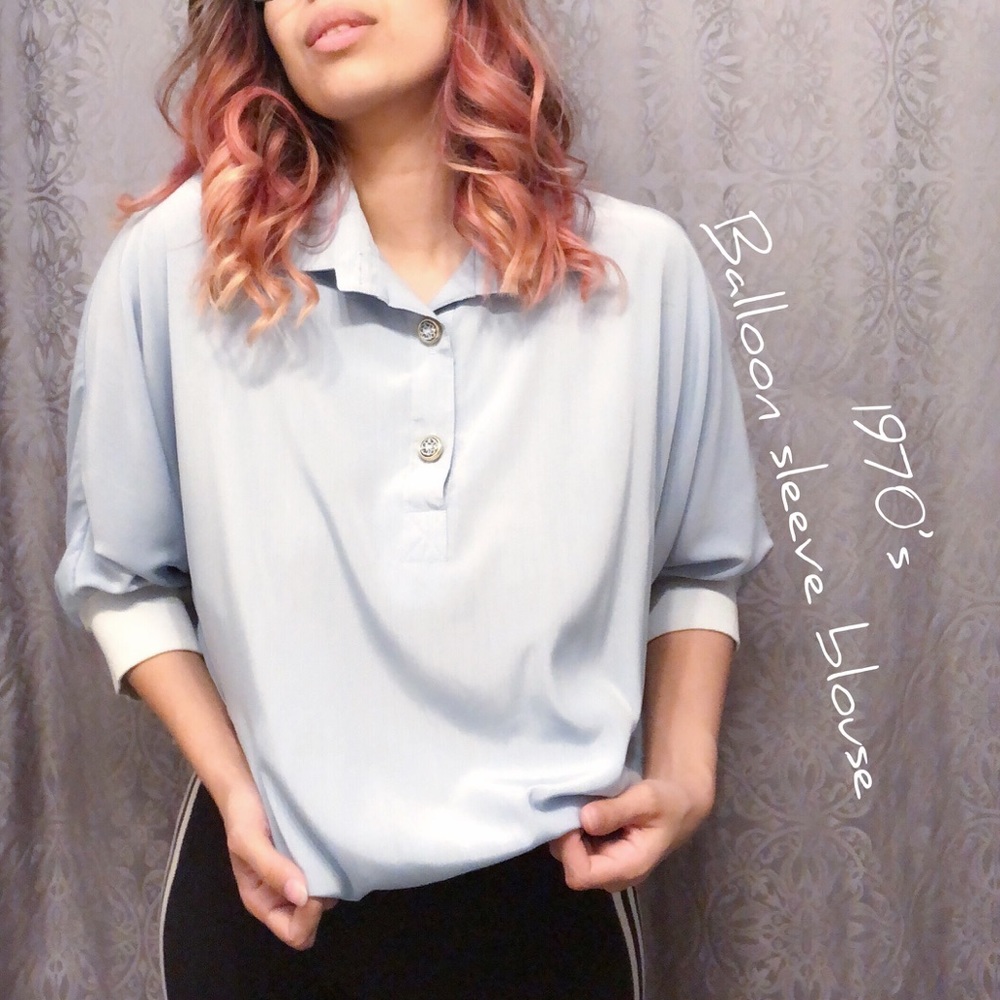 SOLD ✔️ 1970s Peterpopwitch Balloon Sleeve blouse